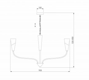 Подвесная люстра Eurosvet Rhyton 60167/8 латунь в Сургуте - surgut.mebel24.online | фото 6