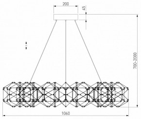 Подвесная люстра Eurosvet Uma 90369/15 медь в Сургуте - surgut.mebel24.online | фото 4