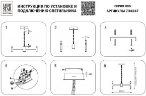 Подвесная люстра Lightstar Iris 734247 в Сургуте - surgut.mebel24.online | фото 4