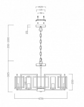 Подвесная люстра Maytoni Bowi H009PL-06G в Сургуте - surgut.mebel24.online | фото 4