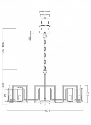 Подвесная люстра Maytoni Bowi H009PL-08G в Сургуте - surgut.mebel24.online | фото 4