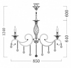 Подвесная люстра Maytoni Grace RC247-PL-10-R в Сургуте - surgut.mebel24.online | фото 6