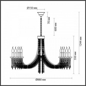 Подвесная люстра Odeon Light Capel 5063/10 в Сургуте - surgut.mebel24.online | фото 5