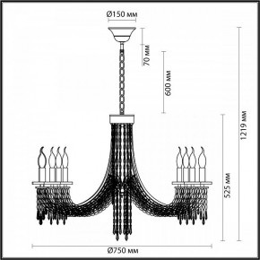 Подвесная люстра Odeon Light Capel 5063/8 в Сургуте - surgut.mebel24.online | фото 5