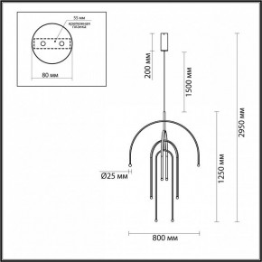 Подвесная люстра Odeon Light Memfi 6633/95L в Сургуте - surgut.mebel24.online | фото