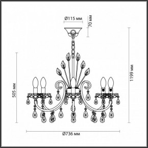 Подвесная люстра Odeon Light Versia 4977/8 в Сургуте - surgut.mebel24.online | фото 6