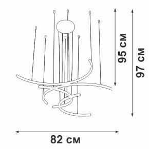 Подвесная люстра Vitaluce V3777 V3777-0/4S в Сургуте - surgut.mebel24.online | фото 5