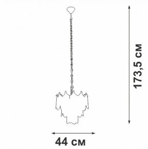 Подвесная люстра Vitaluce V5813 V5813-8/5 в Сургуте - surgut.mebel24.online | фото 3