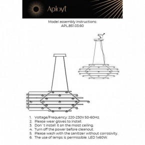 Подвесной светильник Aployt Banzhamin APL.851.03.60 в Сургуте - surgut.mebel24.online | фото 4