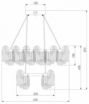 Подвесной светильник Bogate-s Farfalla 90374/2 в Сургуте - surgut.mebel24.online | фото 5