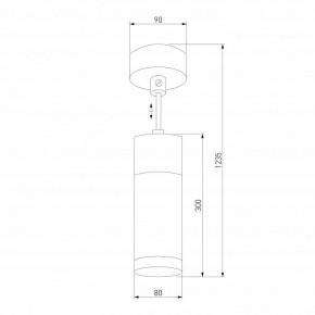 Подвесной светильник Eurosvet Double Topper 50135/1 LED хром/черный в Сургуте - surgut.mebel24.online | фото 4