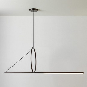 Подвесной светильник Imperiumloft Suspension Cercle Et Trait – Graphite Satine 40.1282-0 в Сургуте - surgut.mebel24.online | фото