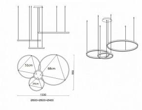 Подвесной светильник Kink Light Тор 08223,33P(3000K) в Сургуте - surgut.mebel24.online | фото 3