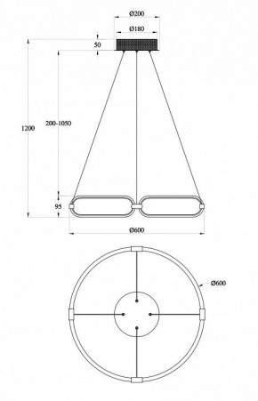 Подвесной светильник Maytoni Chain MOD017PL-L50N в Сургуте - surgut.mebel24.online | фото 6