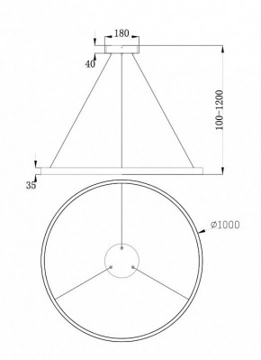 Подвесной светильник Maytoni Rim MOD058PL-L54BS4K в Сургуте - surgut.mebel24.online | фото 4