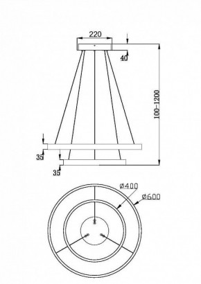 Подвесной светильник Maytoni Rim MOD058PL-L55BSK в Сургуте - surgut.mebel24.online | фото 4