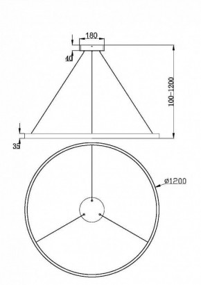 Подвесной светильник Maytoni Rim MOD058PL-L65BK в Сургуте - surgut.mebel24.online | фото 5