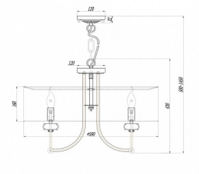 Подвесной светильник Maytoni Roma ARM006PL-06G в Сургуте - surgut.mebel24.online | фото 3