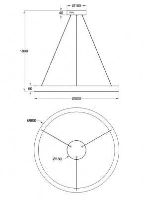 Подвесной светильник Maytoni Saturno MOD415PL-L60BS4K в Сургуте - surgut.mebel24.online | фото 4
