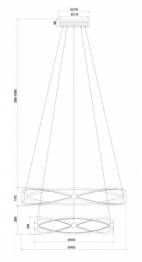 Подвесной светильник Maytoni Weave MOD062PL-L103CH3K в Сургуте - surgut.mebel24.online | фото 9