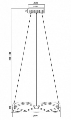 Подвесной светильник Maytoni Weave MOD062PL-L45CH3K в Сургуте - surgut.mebel24.online | фото 5