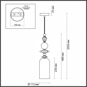 Подвесной светильник Odeon Light Bizet 4855/1 в Сургуте - surgut.mebel24.online | фото