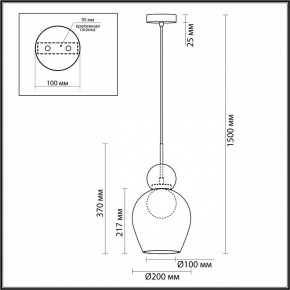 Подвесной светильник Odeon Light Blacky 2 5023/1 в Сургуте - surgut.mebel24.online | фото 5