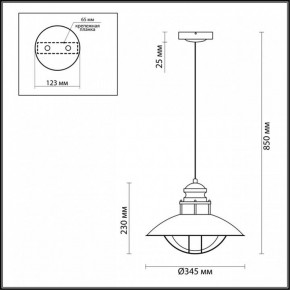 Подвесной светильник Odeon Light Dante 4164/1 в Сургуте - surgut.mebel24.online | фото 3