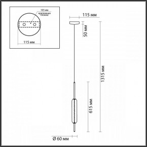 Подвесной светильник Odeon Light Reeds 4794/12L в Сургуте - surgut.mebel24.online | фото 4