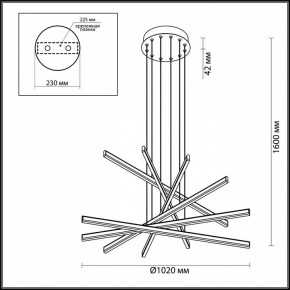 Подвесной светильник Odeon Light Rudy 3890/96L в Сургуте - surgut.mebel24.online | фото 6
