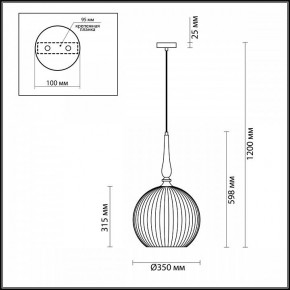 Подвесной светильник Odeon Light Runga 4765/1 в Сургуте - surgut.mebel24.online | фото 7