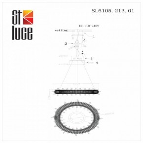 Подвесной светильник ST-Luce Lucchero SL6105.213.01 в Сургуте - surgut.mebel24.online | фото 6