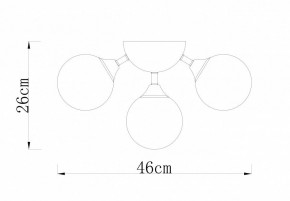 Потолочная люстра Arte Lamp Fobos A2704PL-5SG в Сургуте - surgut.mebel24.online | фото 3