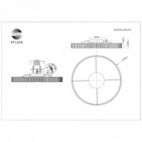 Потолочная люстра ST-Luce Estense SL6203.402.50 в Сургуте - surgut.mebel24.online | фото 3