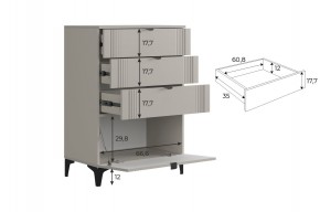 РИЧ Гостиная (модульная) кашемир в Сургуте - surgut.mebel24.online | фото 6