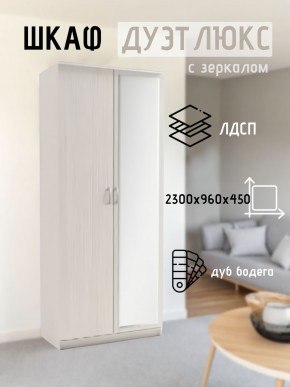 Шкаф 2-х створчатый Дуэт Люкс с зеркалом в Сургуте - surgut.mebel24.online | фото 5