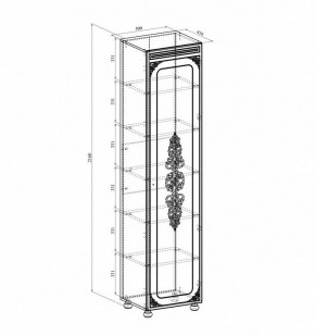 Шкаф для белья Ассоль плюс АС-531К в Сургуте - surgut.mebel24.online | фото 2