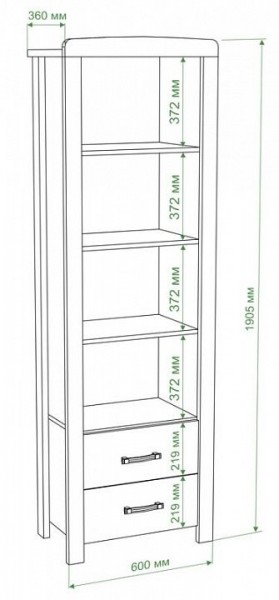 Шкаф для белья Бартоло ВТД-ГФ в Сургуте - surgut.mebel24.online | фото 2