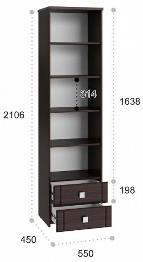 Шкаф для белья Изабель ИЗ-63К с зеркалом в Сургуте - surgut.mebel24.online | фото 3