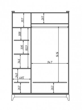 Шкаф для одежды Сабрина (ММ-302-01/03) с зеркалом в Сургуте - surgut.mebel24.online | фото