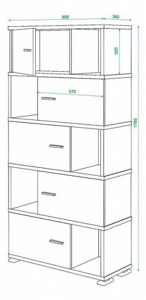 Шкаф комбинированный Домино СБ-30/5 в Сургуте - surgut.mebel24.online | фото 3