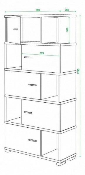 Шкаф комбинированный Домино СБ-30/5 в Сургуте - surgut.mebel24.online | фото 3