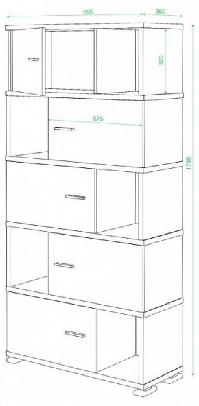 Шкаф комбинированный Домино СБ-30/5 в Сургуте - surgut.mebel24.online | фото 3