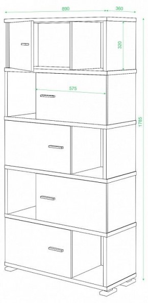 Шкаф комбинированный Домино СБ-30/5 в Сургуте - surgut.mebel24.online | фото 2