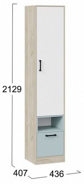 Шкаф комбинированный Оливер 401.002.000 в Сургуте - surgut.mebel24.online | фото 3