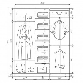 Шкаф-купе ХИТ 22-4-18-555 (420) в Сургуте - surgut.mebel24.online | фото 2