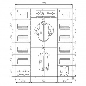 Шкаф-купе ХИТ 22-4-20/2-555 (420) в Сургуте - surgut.mebel24.online | фото 2