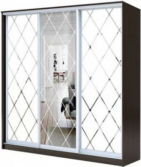 Шкаф-купе ХИТ 23-18/2-666 РОМБ БОЛЬШОЙ МАТОВЫЙ в Сургуте - surgut.mebel24.online | фото