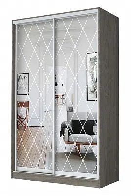 Шкаф-купе ХИТ 24-15-66 РОМБ БОЛЬШОЙ в Сургуте - surgut.mebel24.online | фото
