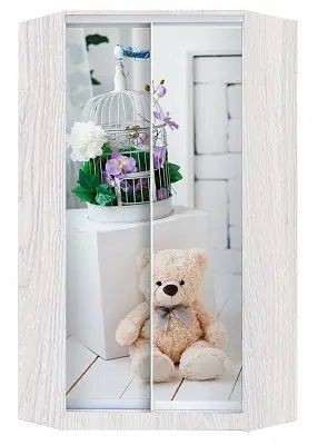 Шкаф-купе ХИТ-У-L-24-64-77 МИШКА В ИНТЕРЬЕРЕ в Сургуте - surgut.mebel24.online | фото